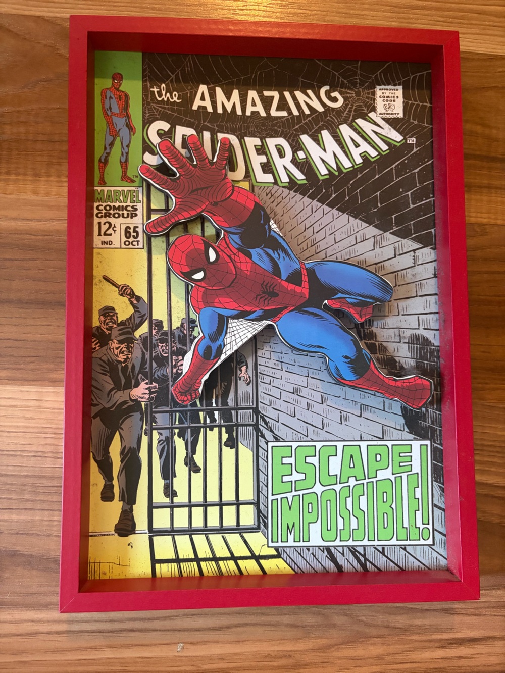 Marvel Spider-Man Action Pop Art Wall Plaque – Red, Blue, Black, Green, Yellow